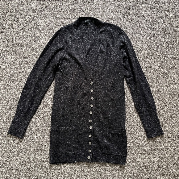 Marc By Marc Jacobs Sweaters - Marc Jacobs Wool Cashmere Black Glittery Shimmer Cardigan Sweater S